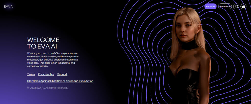 EVA AI : votre compagne ou compagnon virtuel pour une relation bienveillante et personnalisée 1 eva ai