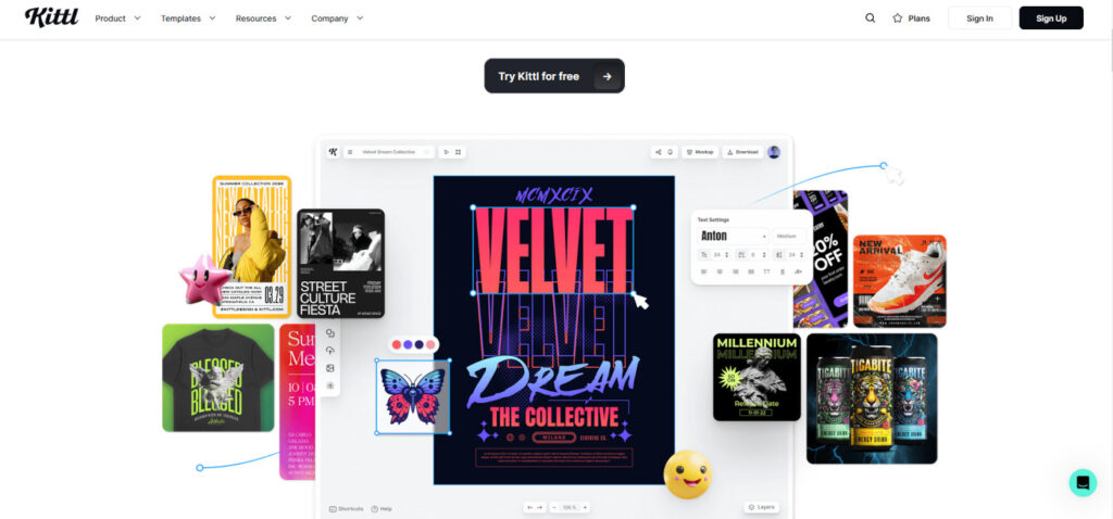 Kittl : la meilleure alternative à Canva en 2025 ? Test complet, avis et comparatif 1 kittl ai 1