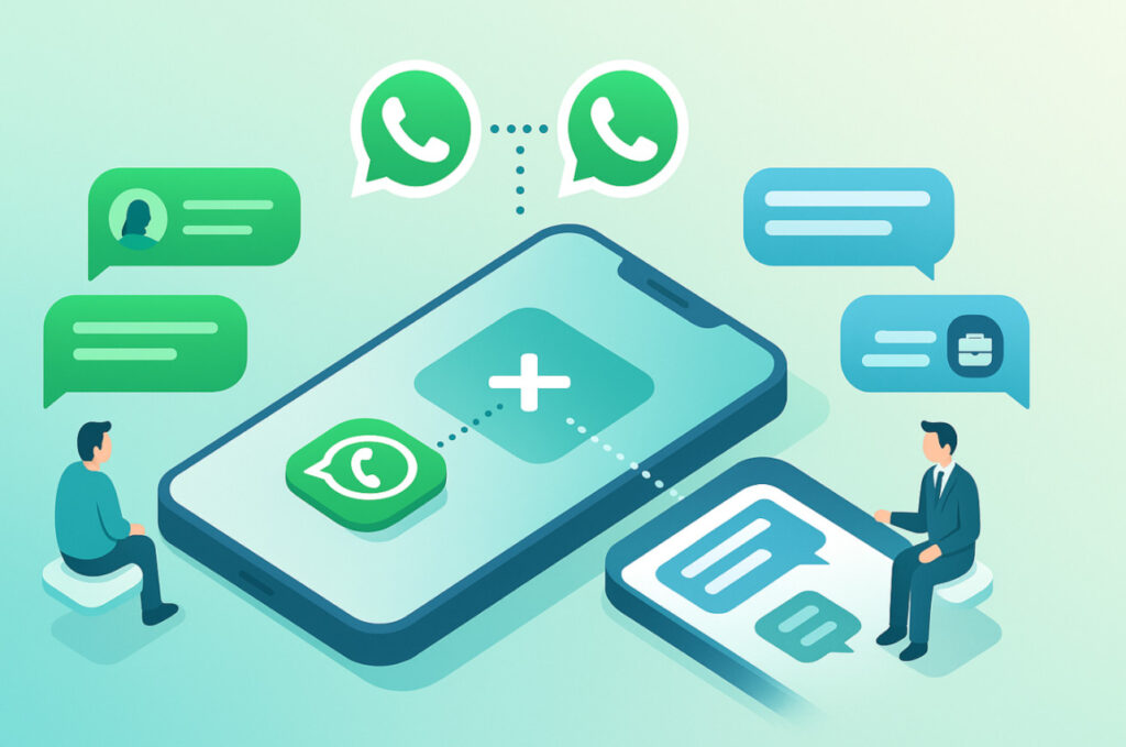 deux comptes WhatsApp
