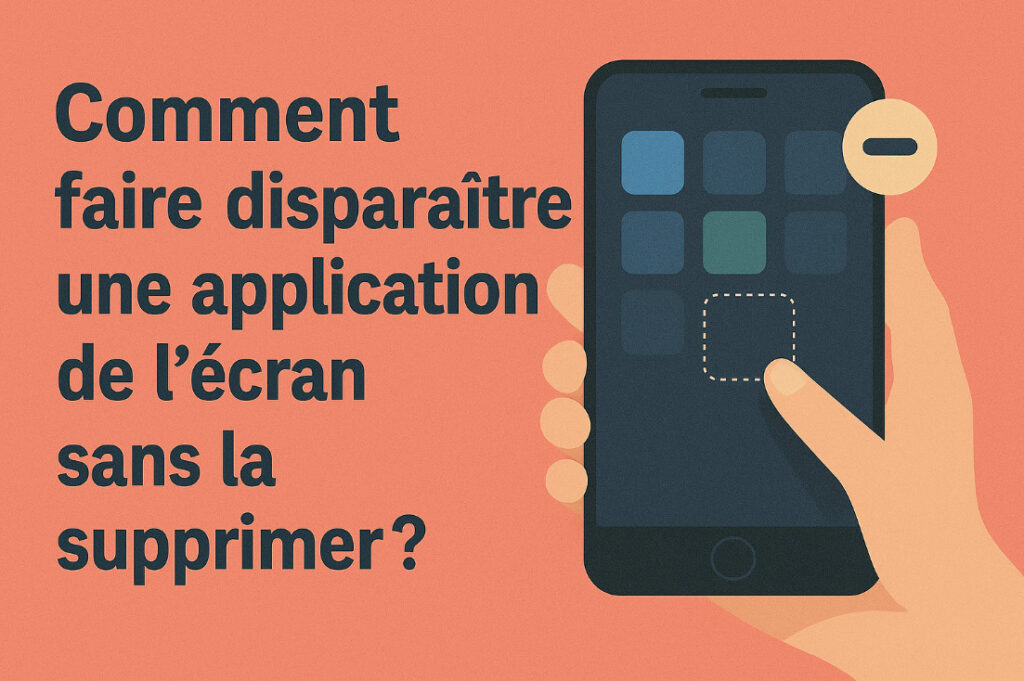 Comment faire disparaître une application de l’écran sans la supprimer ? 1 application 2