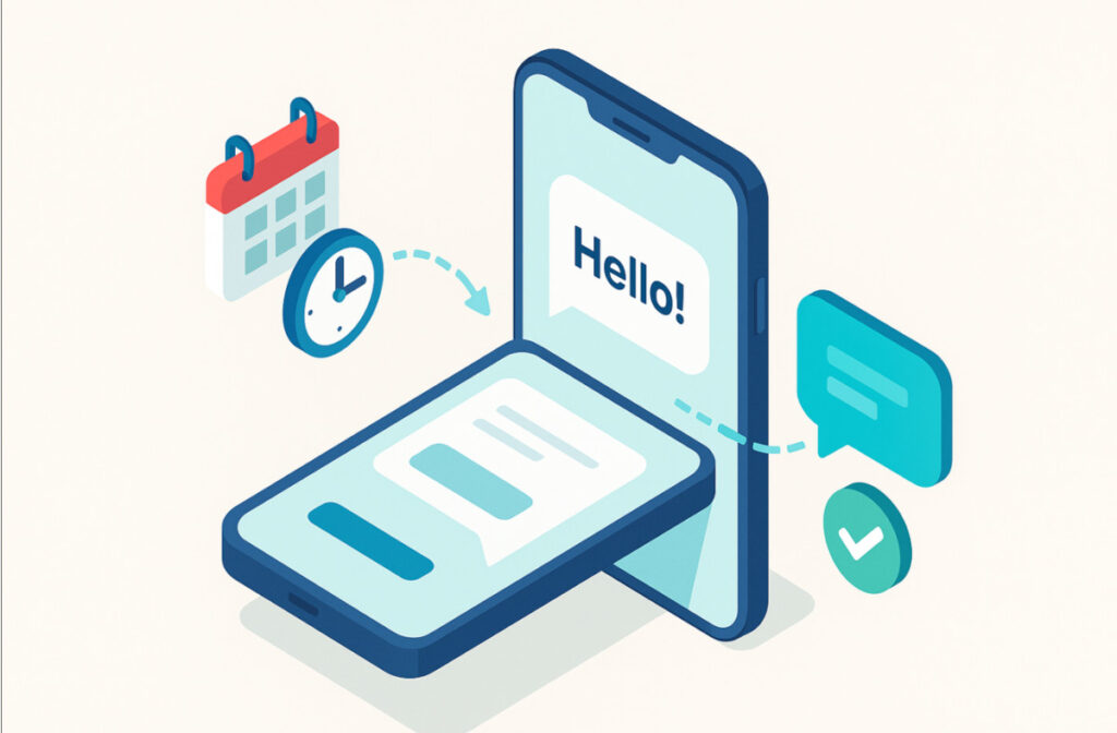 Comment programmer l’envoi d’un SMS à une date et une heure précises ? 1 envoie sms programme