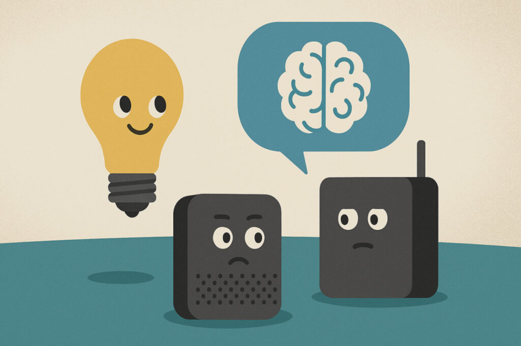 À partir de quel point un objet connecté devient-il trop intelligent pour l’usage prévu ? 1 Ampoule, cerveau, appareil, interaction amusante