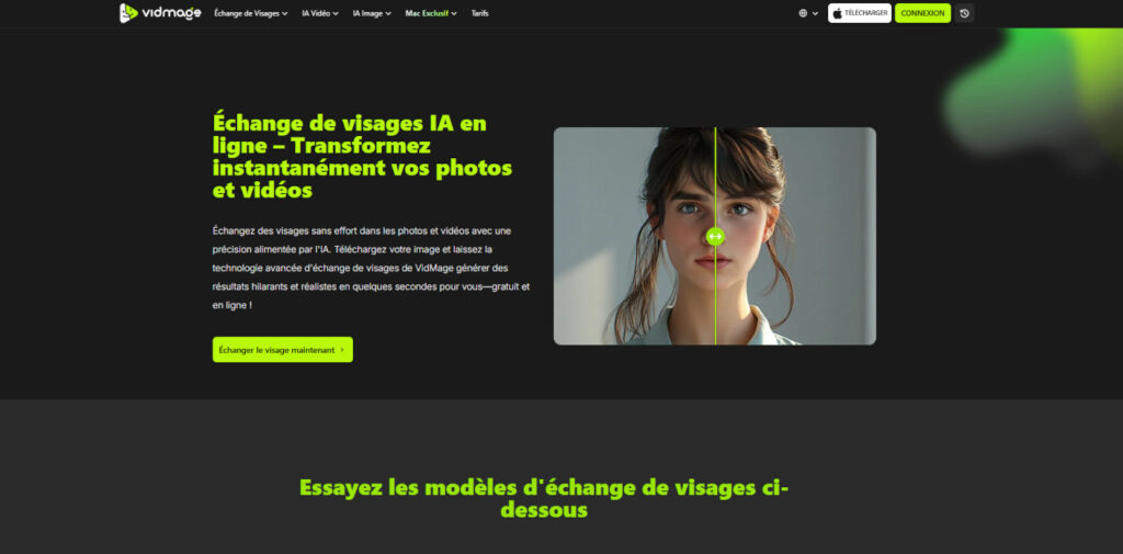 Vidmage : un outil de face swap orienté vidéo, pensé pour des résultats rapides 1 Vidmage