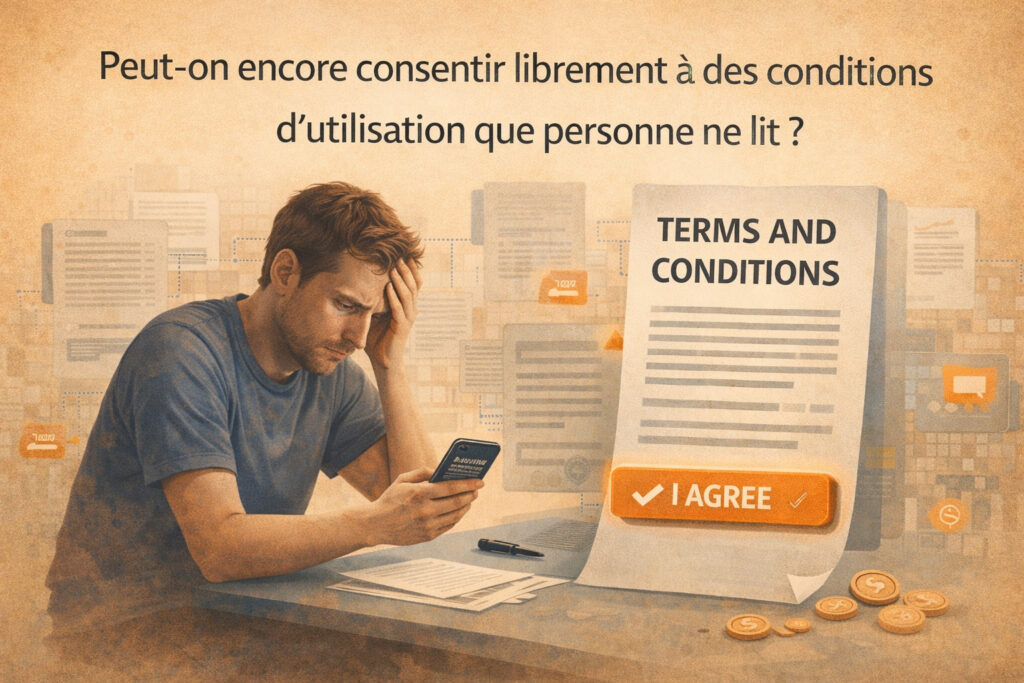 Peut-on encore consentir librement à des conditions d’utilisation que personne ne lit ? 1 consentement conditions utilisation