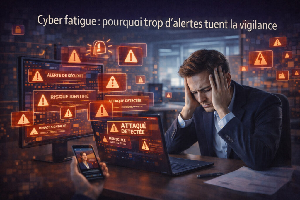 Cyber fatigue : pourquoi trop d’alertes tuent la vigilance 1 cyberfatigue