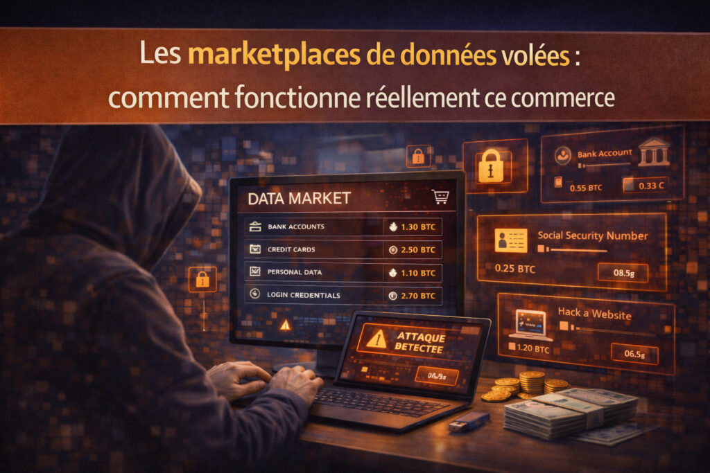Les marketplaces de données volées : comment fonctionne réellement ce commerce 1 marketplace donnees volees