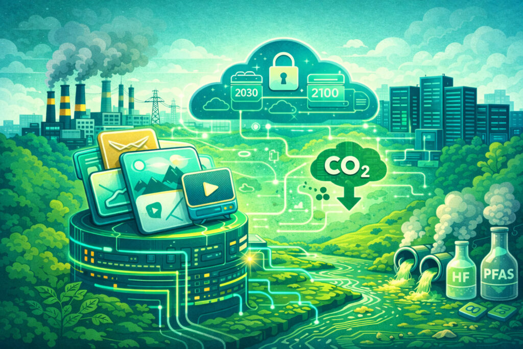 stockage donnees impact ecologique