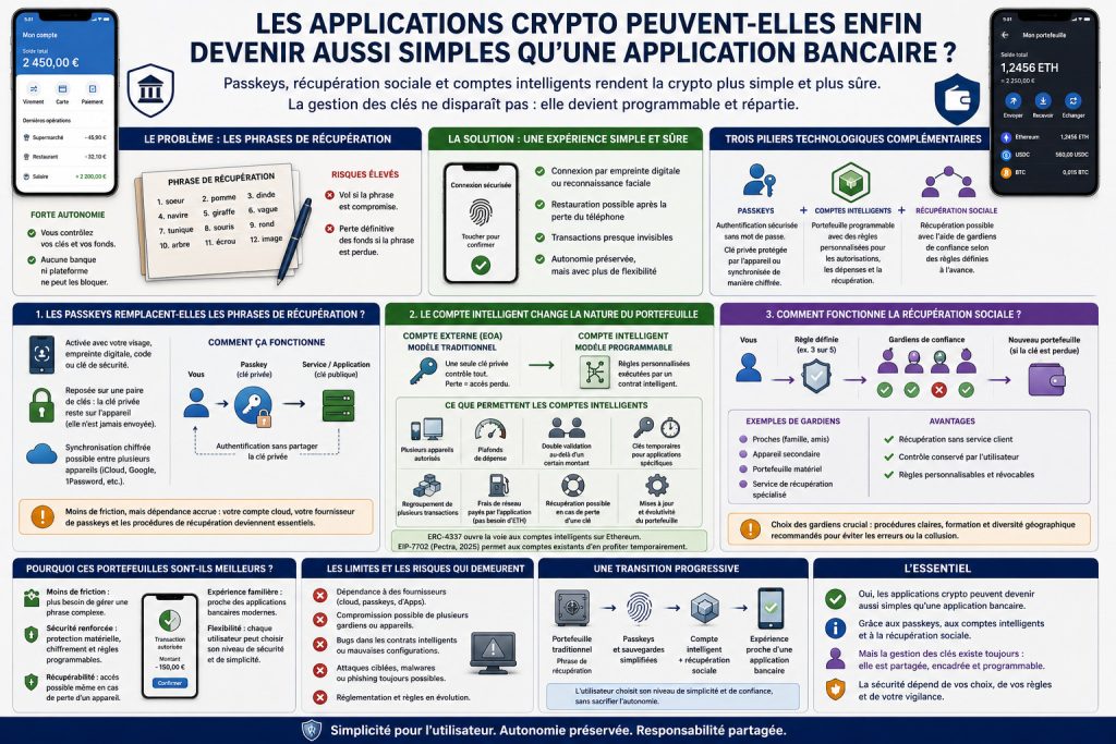 Les applications crypto peuvent-elles enfin devenir aussi simples qu’une application bancaire ? 1 app crypto app bancaire