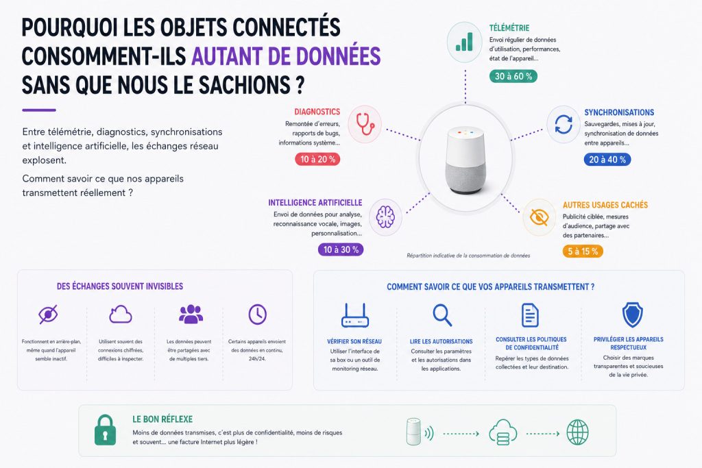 iot consommation donnees